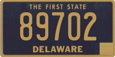 DE license plate 89702