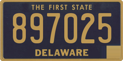 DE license plate 897025