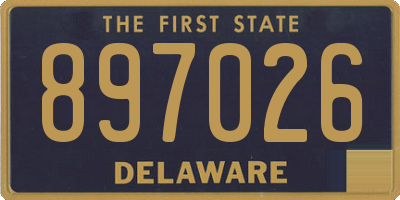 DE license plate 897026