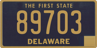 DE license plate 89703