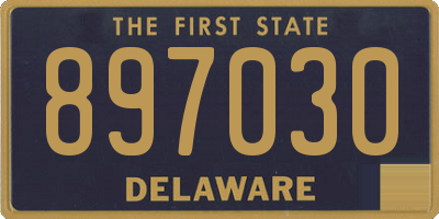 DE license plate 897030