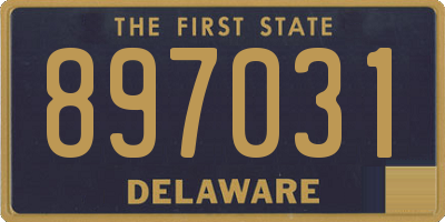 DE license plate 897031