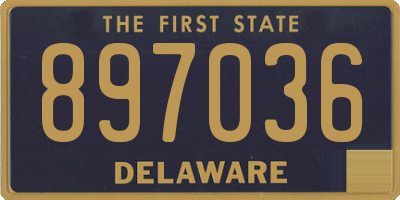 DE license plate 897036