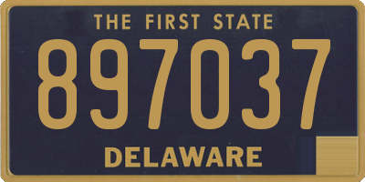 DE license plate 897037