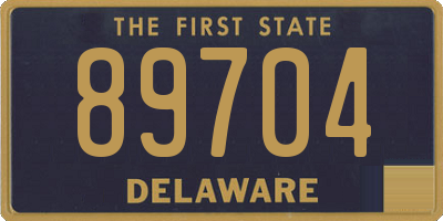 DE license plate 89704