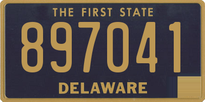 DE license plate 897041