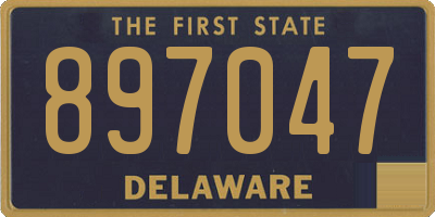 DE license plate 897047