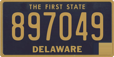DE license plate 897049