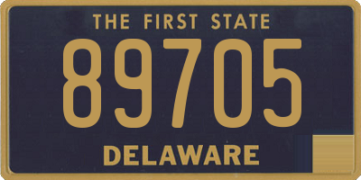 DE license plate 89705