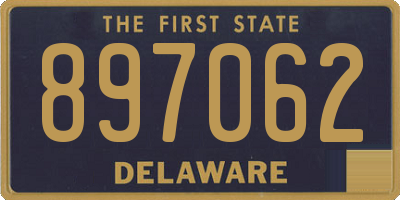 DE license plate 897062