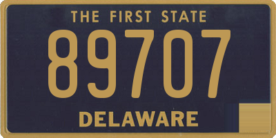 DE license plate 89707
