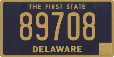 DE license plate 89708