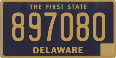 DE license plate 897080