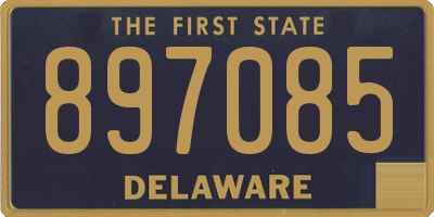 DE license plate 897085