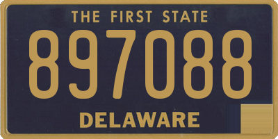 DE license plate 897088
