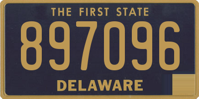 DE license plate 897096