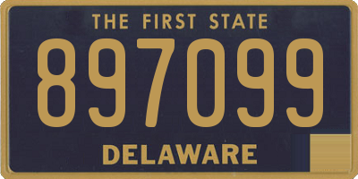DE license plate 897099