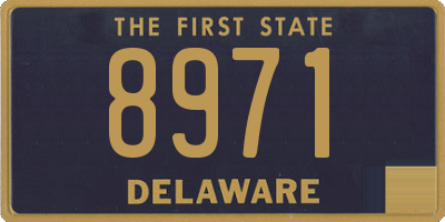 DE license plate 8971