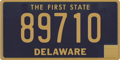 DE license plate 89710