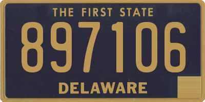 DE license plate 897106
