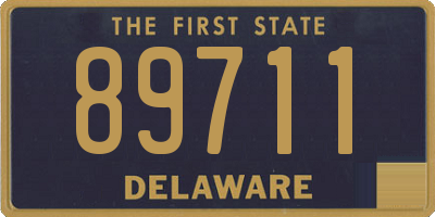 DE license plate 89711