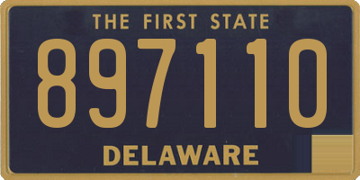 DE license plate 897110