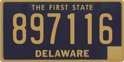 DE license plate 897116