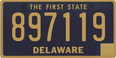 DE license plate 897119