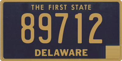DE license plate 89712