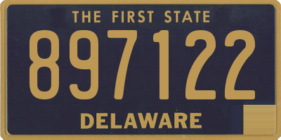 DE license plate 897122
