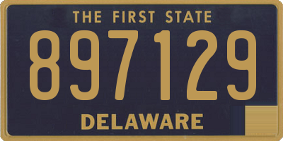 DE license plate 897129