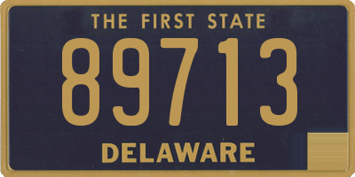 DE license plate 89713