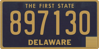 DE license plate 897130