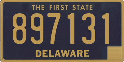 DE license plate 897131