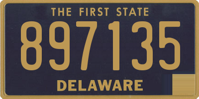 DE license plate 897135