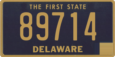DE license plate 89714