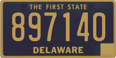 DE license plate 897140