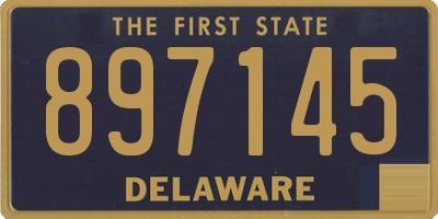 DE license plate 897145