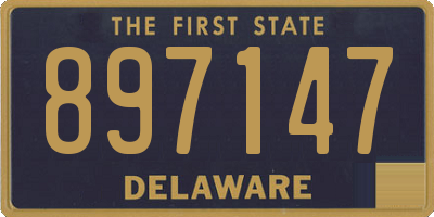 DE license plate 897147