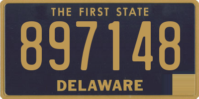 DE license plate 897148