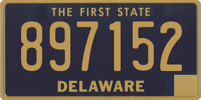 DE license plate 897152