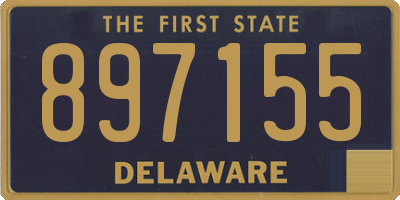 DE license plate 897155