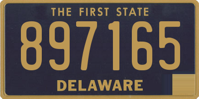 DE license plate 897165