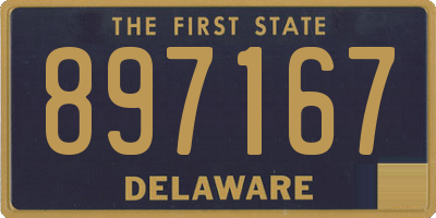 DE license plate 897167