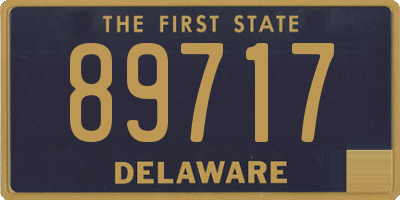 DE license plate 89717