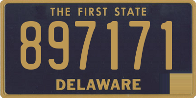 DE license plate 897171