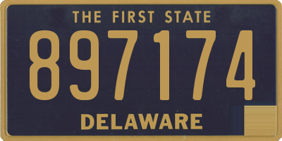 DE license plate 897174