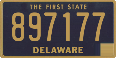 DE license plate 897177