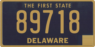 DE license plate 89718