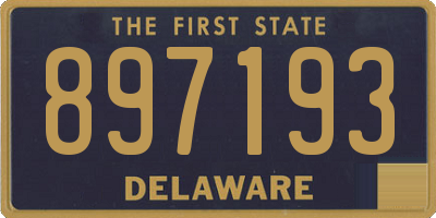DE license plate 897193